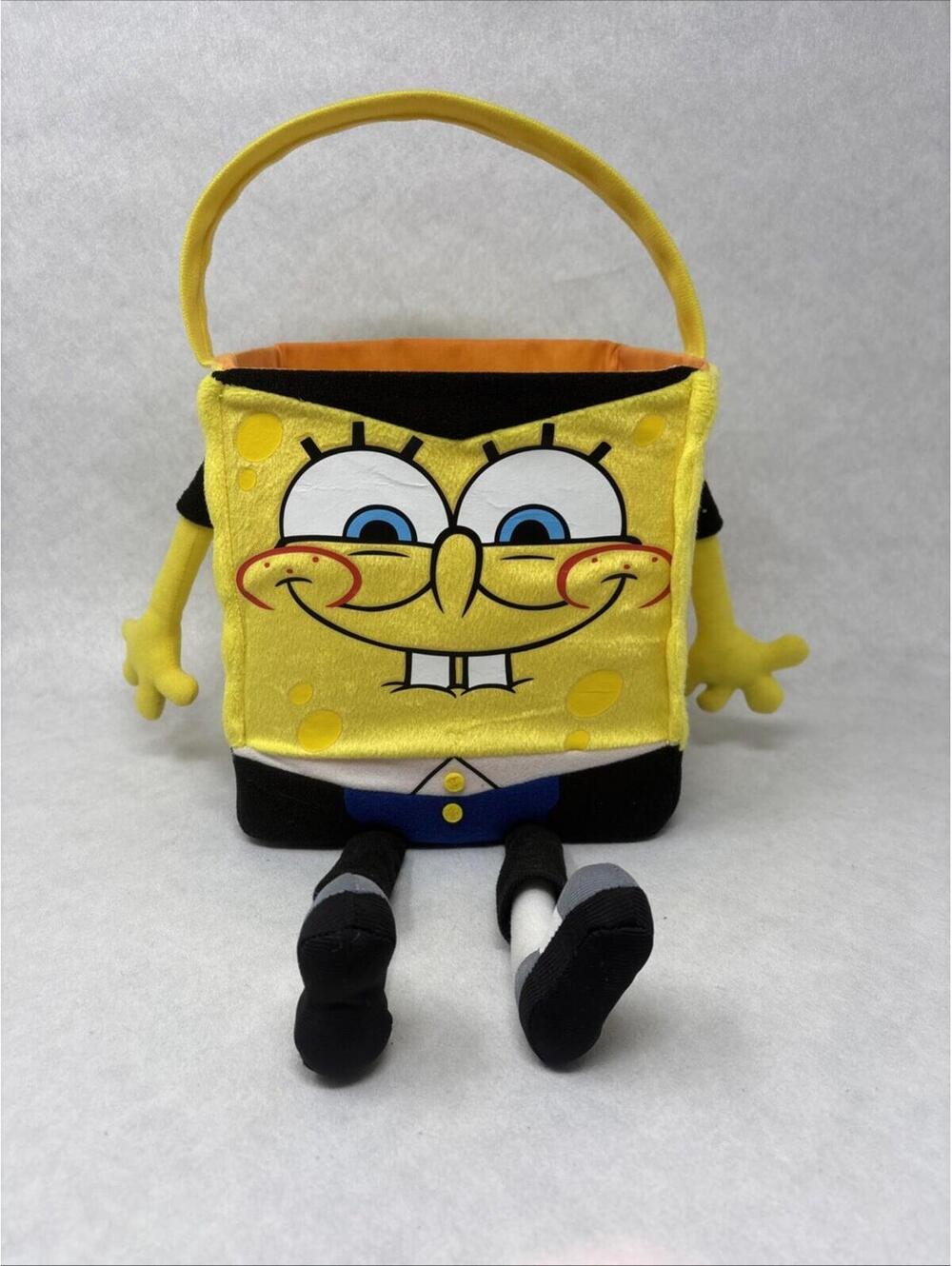 SpongeBob Easter Basket Halloween Treat Bag 2010 Nickelodeon Squarepants Plush